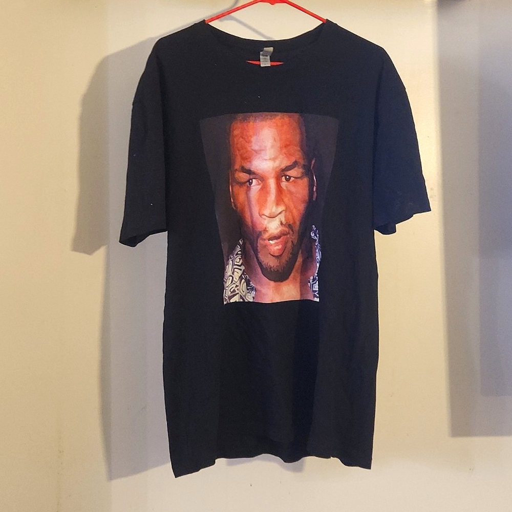 2XL Mike Tyson powder donut t-shirt Mens Black